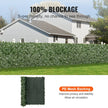 VEVOR Ivy Privacy Fence, 59 x 98 in Artificial Green Wall Screen, Greenery Ivy Fence with Mesh Cloth Backing and Strengthened Joint, Faux Hedges Vine Leaf Decoration for Outdoor Garden, Yard, Balcony