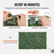 VEVOR Ivy Privacy Fence, 59 x 98 in Artificial Green Wall Screen, Greenery Ivy Fence with Mesh Cloth Backing and Strengthened Joint, Faux Hedges Vine Leaf Decoration for Outdoor Garden, Yard, Balcony