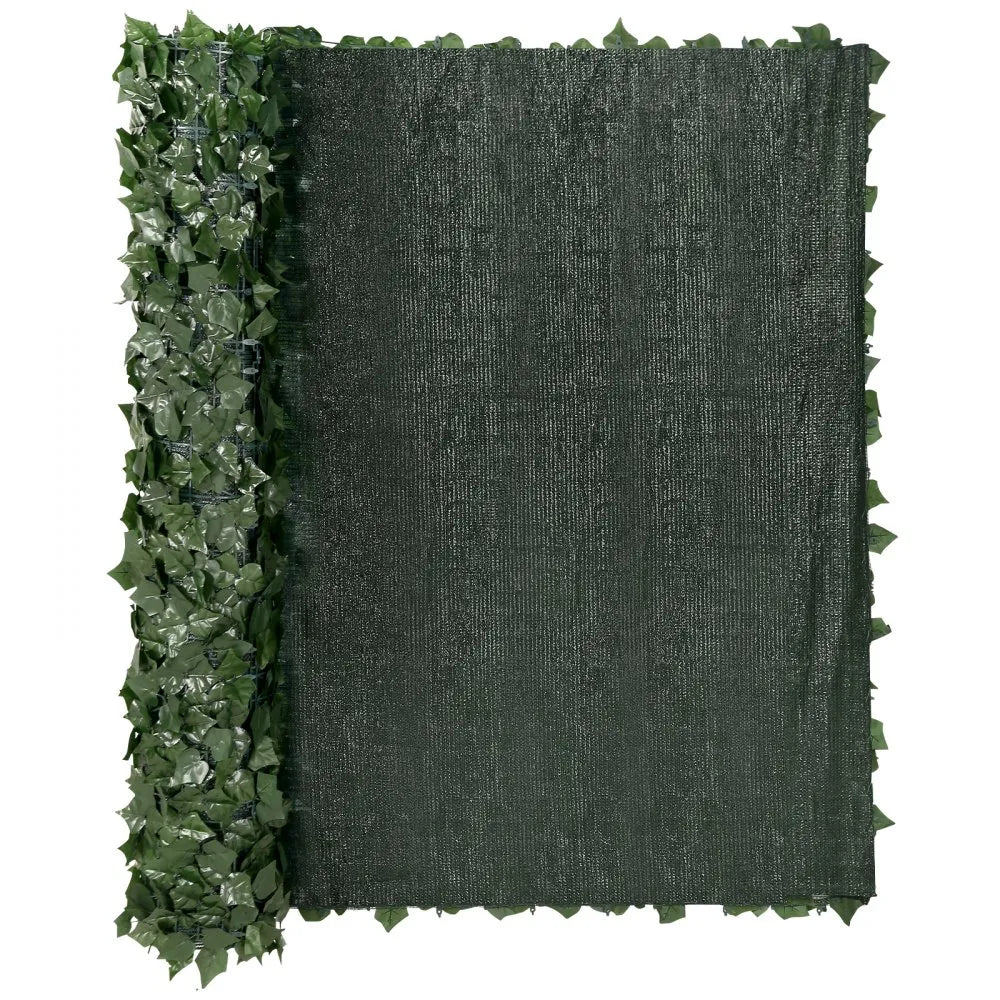 VEVOR Ivy Privacy Fence, 59 x 98 in Artificial Green Wall Screen, Greenery Ivy Fence with Mesh Cloth Backing and Strengthened Joint, Faux Hedges Vine Leaf Decoration for Outdoor Garden, Yard, Balcony