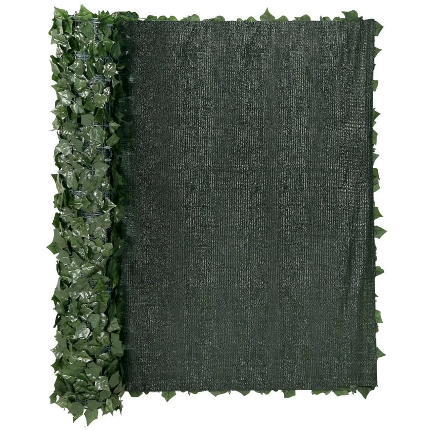VEVOR Ivy Privacy Fence, 59 x 98 in Artificial Green Wall Screen, Greenery Ivy Fence with Mesh Cloth Backing and Strengthened Joint, Faux Hedges Vine Leaf Decoration for Outdoor Garden, Yard, Balcony