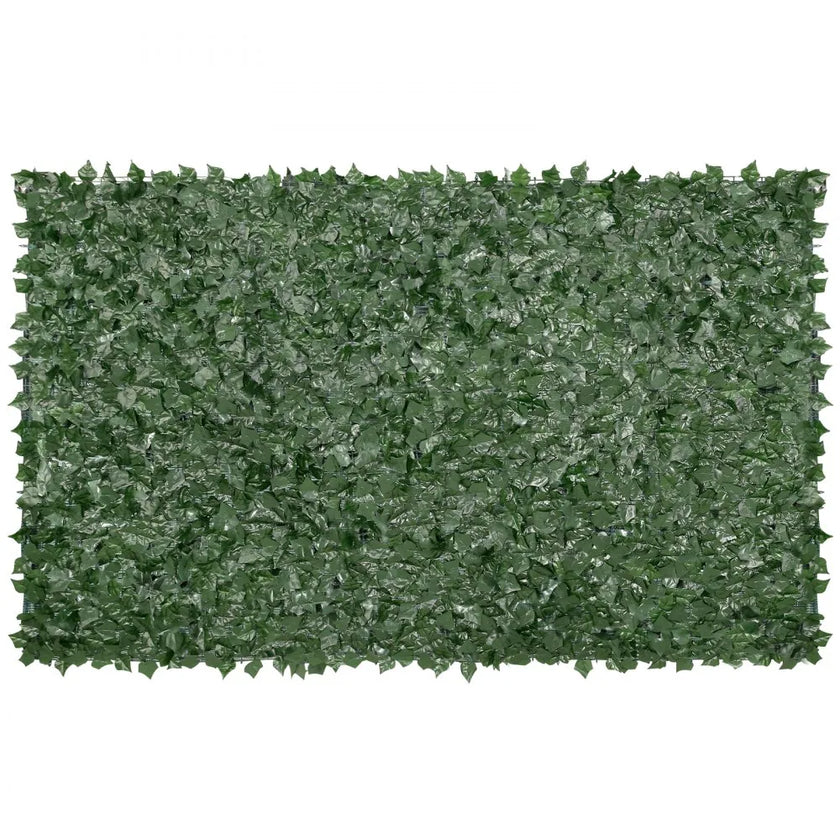 VEVOR Ivy Privacy Fence, 59 x 98 in Artificial Green Wall Screen, Greenery Ivy Fence with Mesh Cloth Backing and Strengthened Joint, Faux Hedges Vine Leaf Decoration for Outdoor Garden, Yard, Balcony