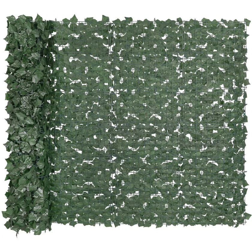 VEVOR Ivy Privacy Fence, 59 x 98 in Artificial Green Wall Screen, Greenery Ivy Fence with Strengthened Joint, Faux Hedges Vine Leaf Decoration for Outdoor Garden, Yard, Balcony, Patio Decor