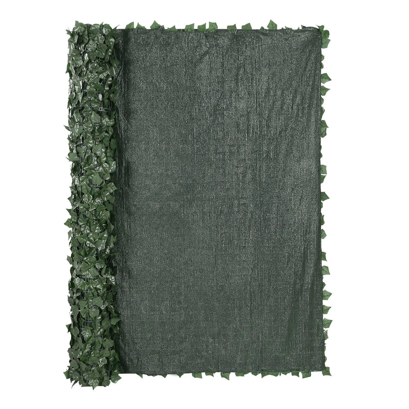 VEVOR Ivy Privacy Fence, 96 x 72 in Artificial Green Wall Screen, Greenery Ivy Fence with Mesh Cloth Backing and Strengthened Joint, Faux Hedges Vine Leaf Decoration for Outdoor Garden, Yard, Balcony