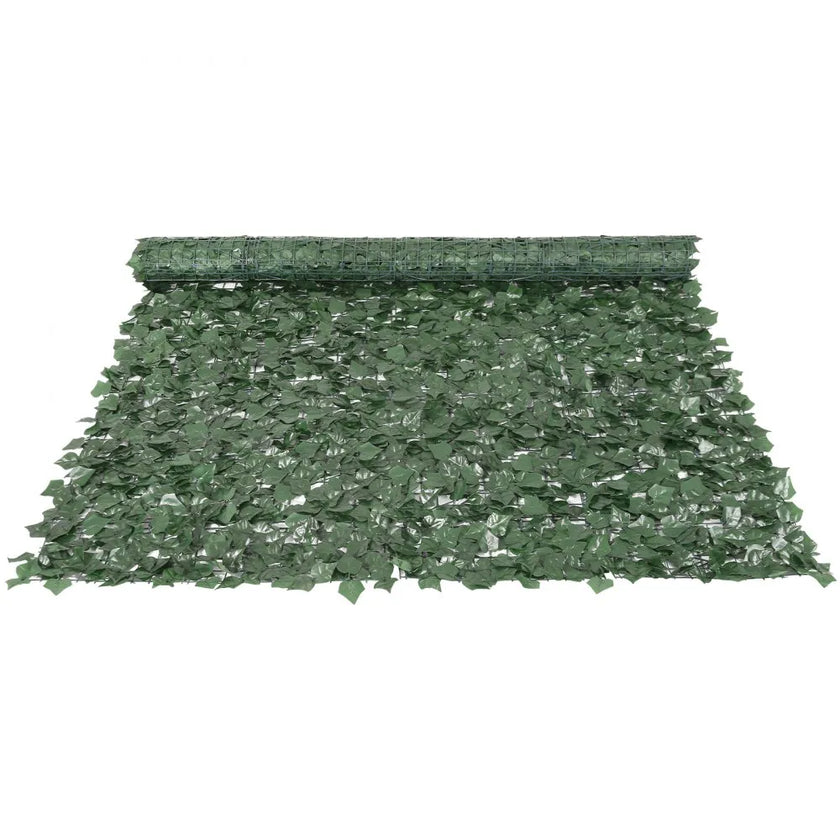 VEVOR Ivy Privacy Fence, 96 x 72 in Artificial Green Wall Screen, Greenery Ivy Fence with Strengthened Joint, Faux Hedges Vine Leaf Decoration for Outdoor Garden, Yard, Balcony, Patio Decor