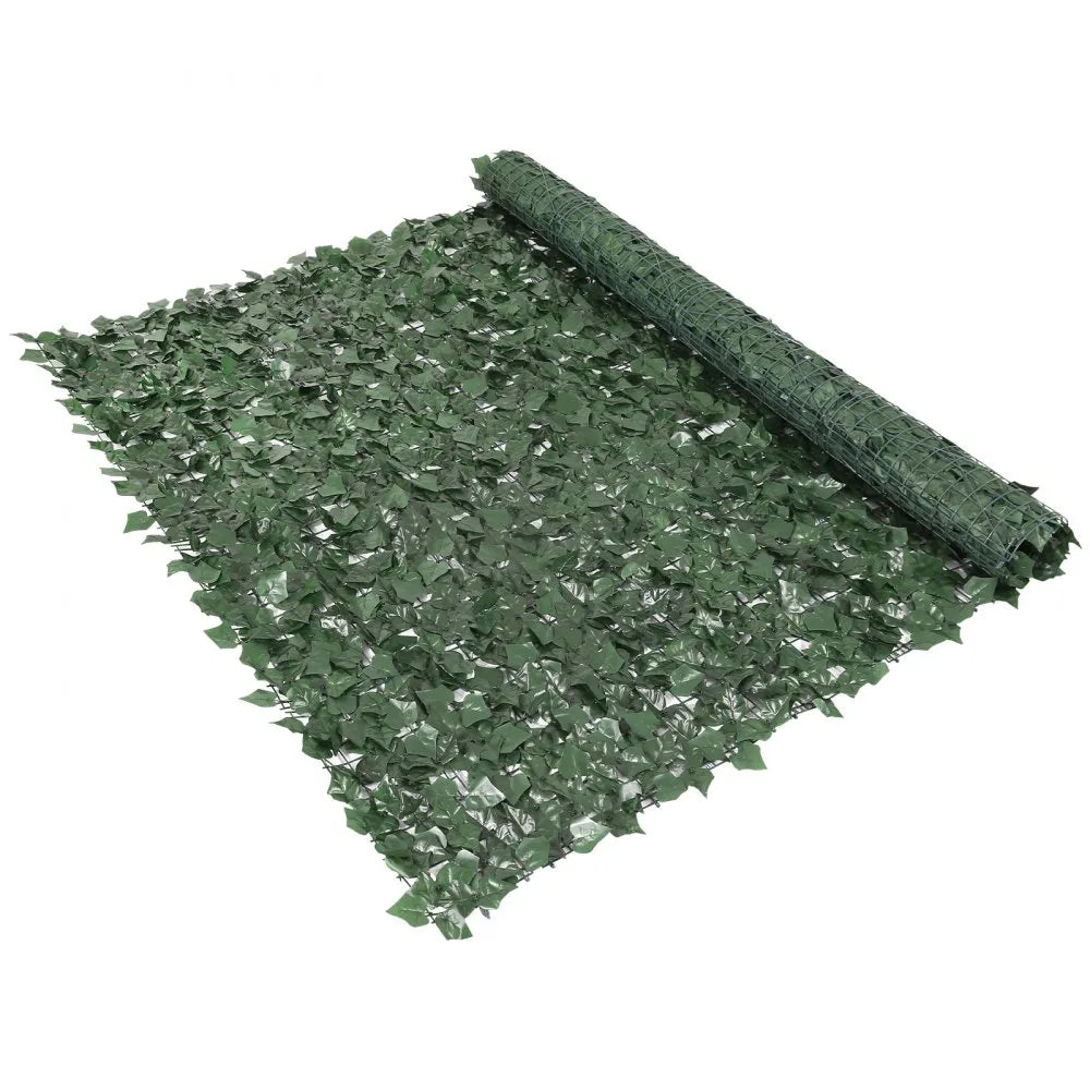 VEVOR Ivy Privacy Fence, 96 x 72 in Artificial Green Wall Screen, Greenery Ivy Fence with Strengthened Joint, Faux Hedges Vine Leaf Decoration for Outdoor Garden, Yard, Balcony, Patio Decor