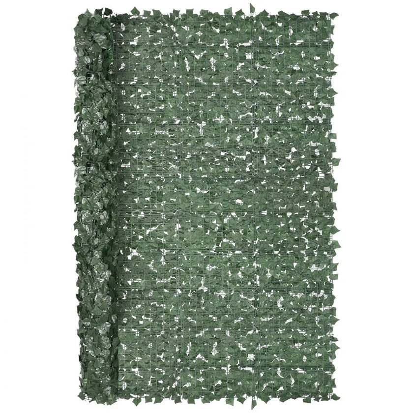 VEVOR Ivy Privacy Fence, 96 x 72 in Artificial Green Wall Screen, Greenery Ivy Fence with Strengthened Joint, Faux Hedges Vine Leaf Decoration for Outdoor Garden, Yard, Balcony, Patio Decor