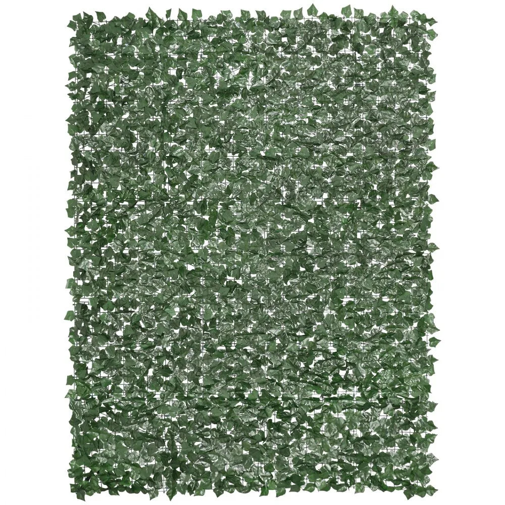 VEVOR Ivy Privacy Fence, 96 x 72 in Artificial Green Wall Screen, Greenery Ivy Fence with Strengthened Joint, Faux Hedges Vine Leaf Decoration for Outdoor Garden, Yard, Balcony, Patio Decor