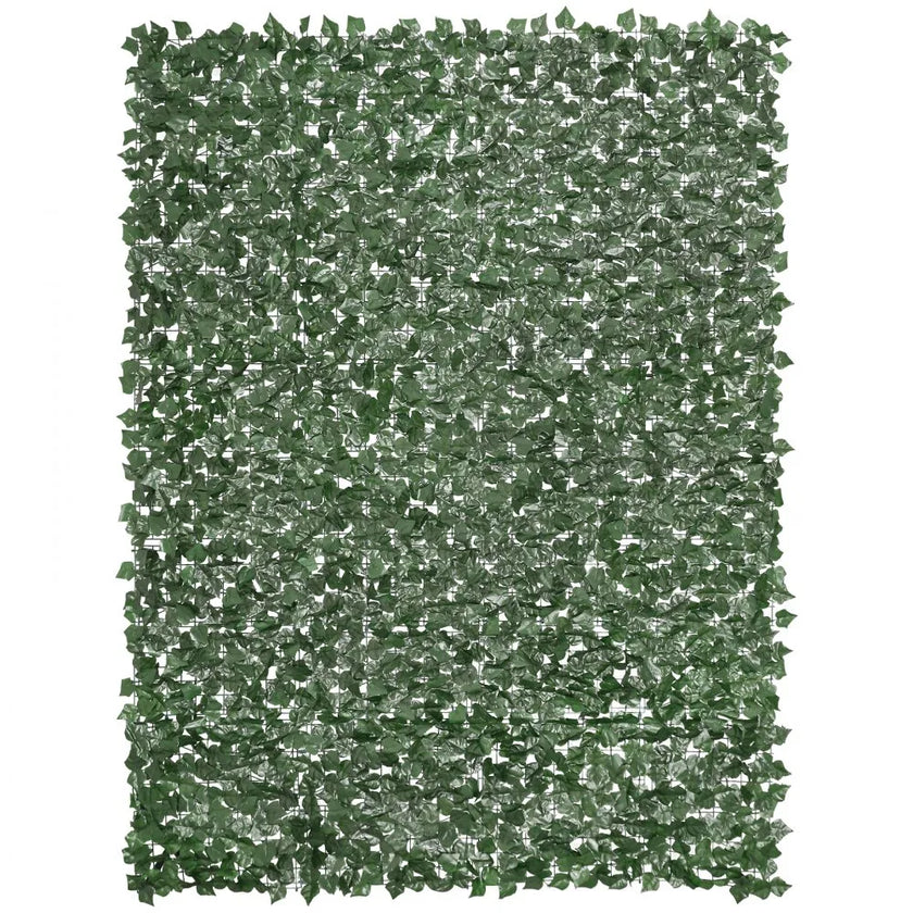 VEVOR Ivy Privacy Fence, 96 x 72 in Artificial Green Wall Screen, Greenery Ivy Fence with Strengthened Joint, Faux Hedges Vine Leaf Decoration for Outdoor Garden, Yard, Balcony, Patio Decor