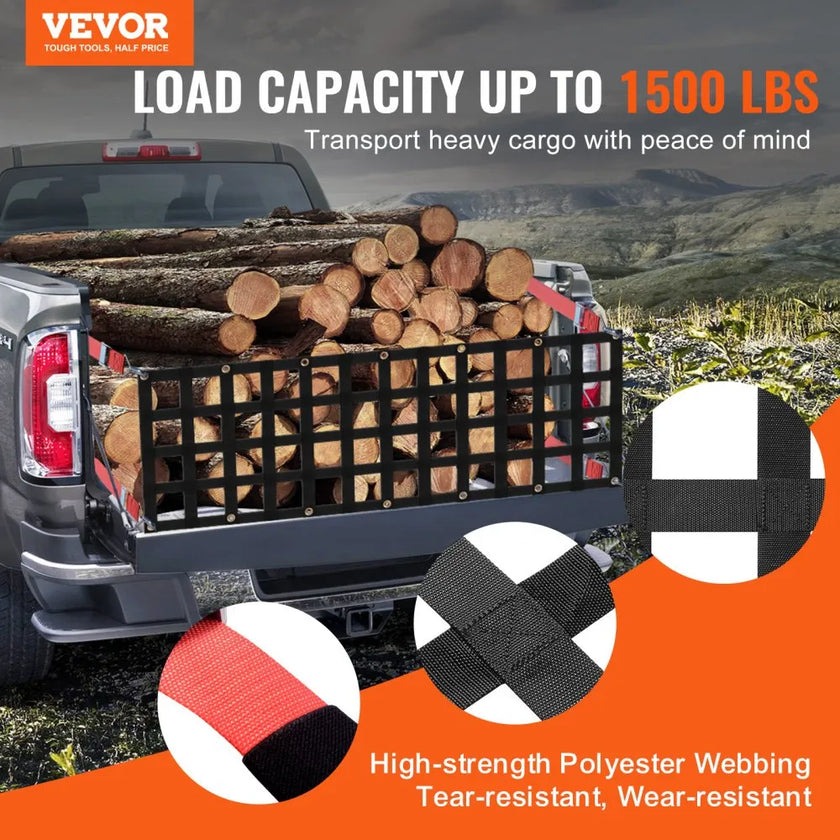 VEVOR Tailgate Net Pickup Truck Tailgate Net 54