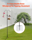VEVOR Double Shepherds Hook 8 Pack 60 Inch Heavy Duty Bird Feeder Pole