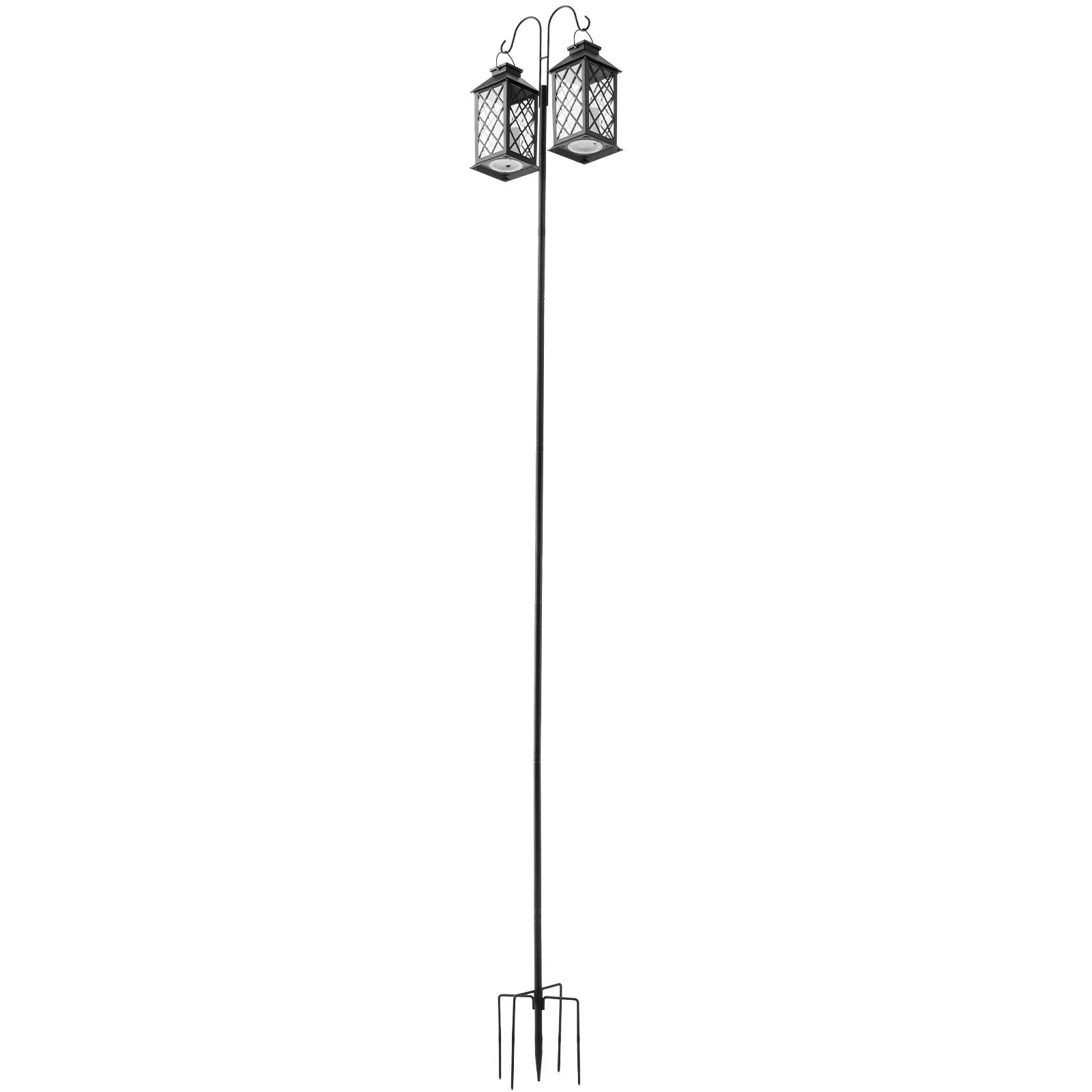 VEVOR Double Shepherds Hook 8 Pack 76 Inch Heavy Duty Bird Feeder Pole