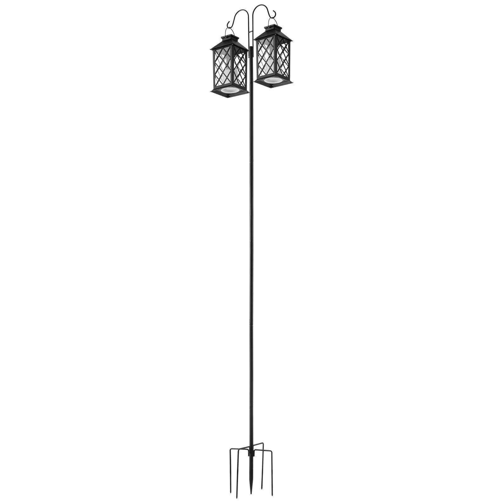 VEVOR Double Shepherds Hook 8 Pack 92 Inch Heavy Duty Bird Feeder Pole