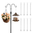VEVOR Double Shepherds Hook 8 Pack 92 Inch Heavy Duty Bird Feeder Pole