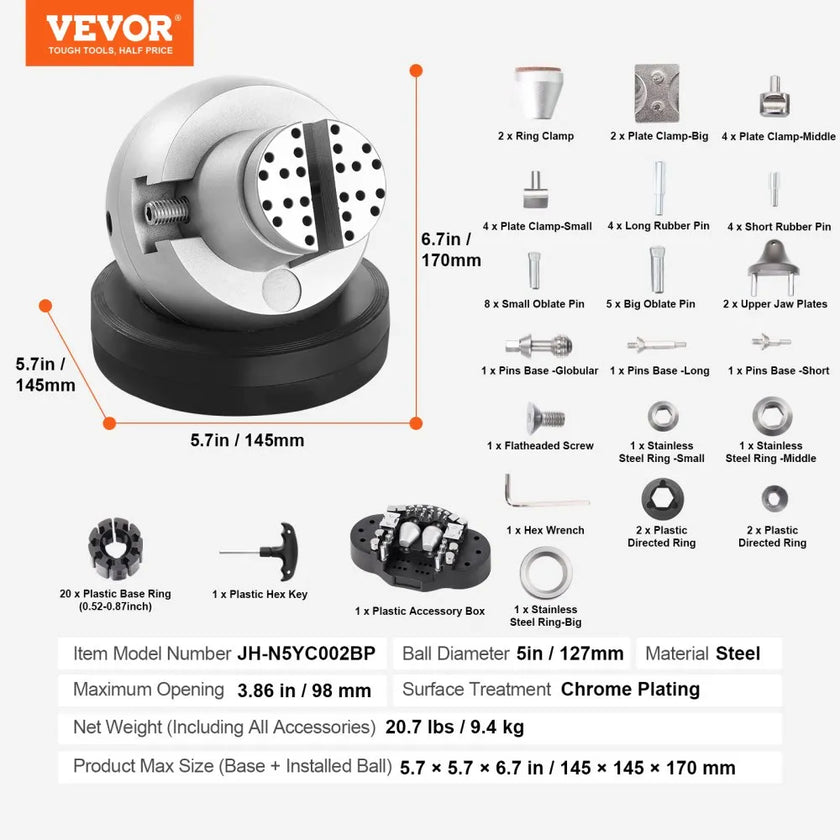 VEVOR Ball Vise, 5