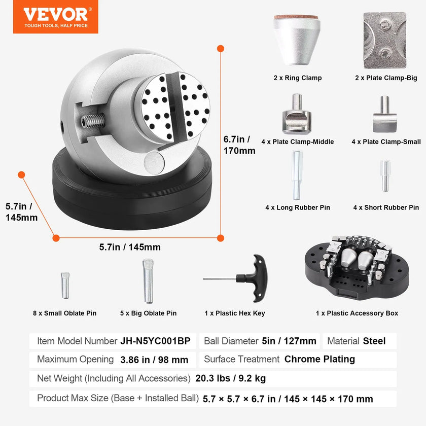 VEVOR Ball Vise, 5