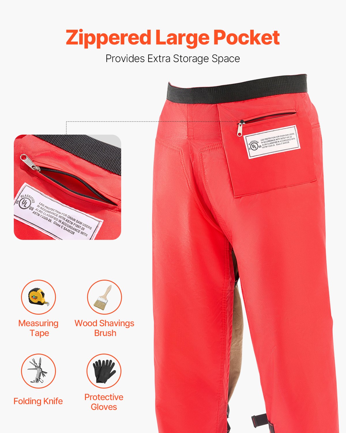 VEVOR Chainsaw Chaps 34.2