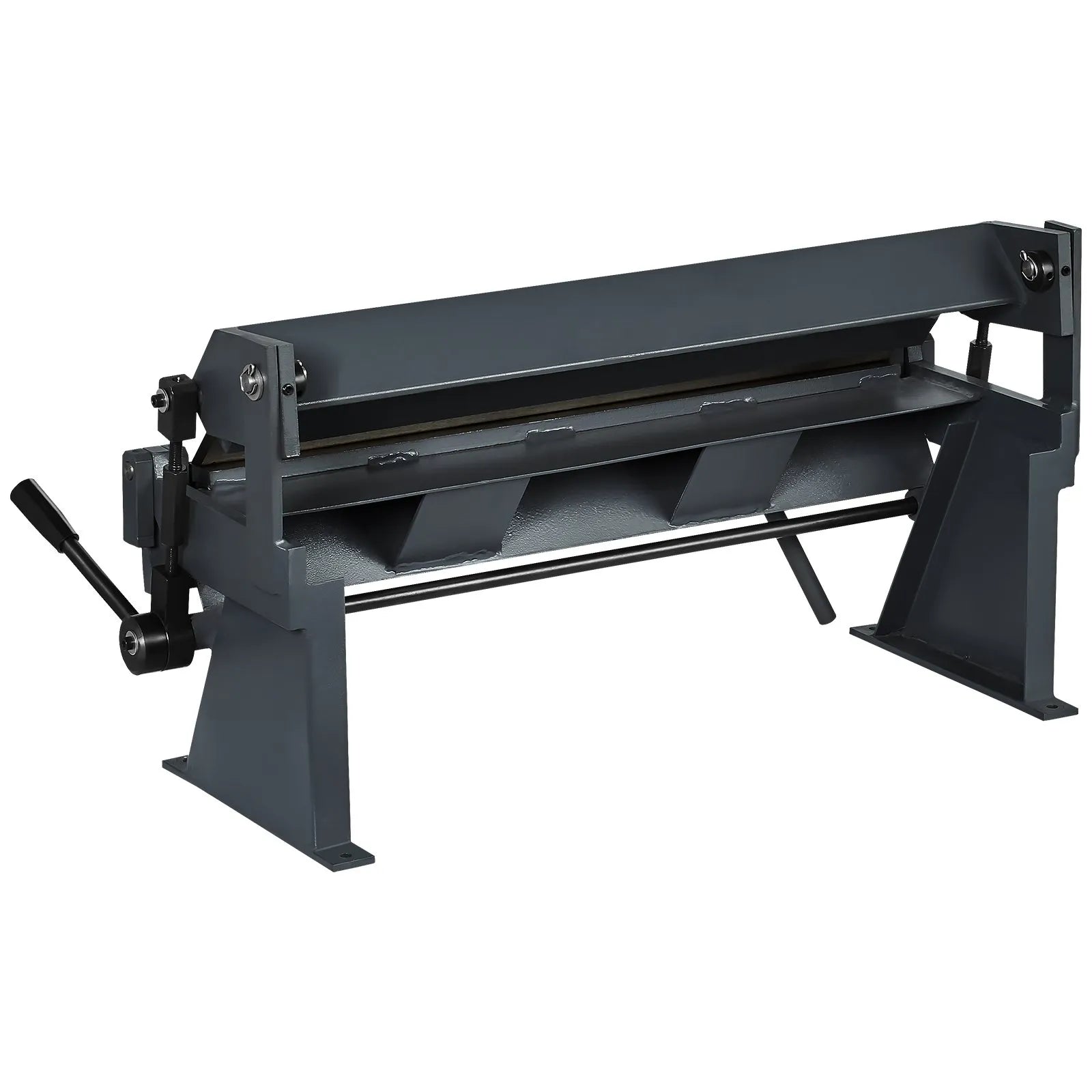 VEVOR Box and Pan Brake, 24-Inch, 0-130 Degrees Sheet Metal Bending Brake, Portable Metal Bender with 20 Gauge Low Carbon Steel 14 Gauge Aluminum Capacity, 5 Adjustable Fingers for Metal Bending