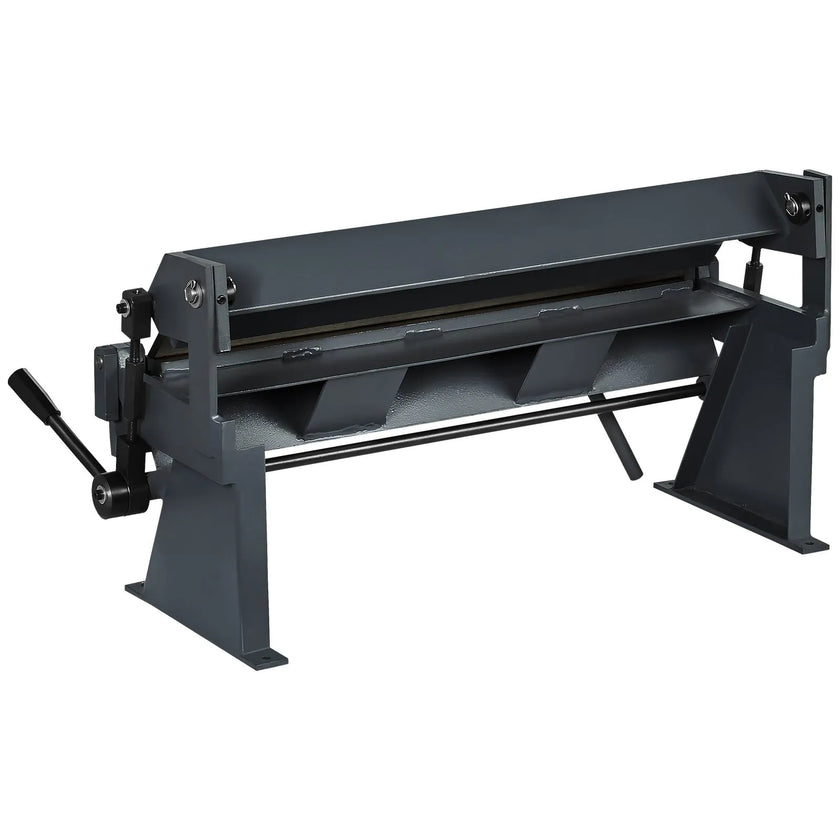 VEVOR Box and Pan Brake, 24-Inch, 0-130 Degrees Sheet Metal Bending Brake, Portable Metal Bender with 20 Gauge Low Carbon Steel 14 Gauge Aluminum Capacity, 5 Adjustable Fingers for Metal Bending