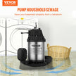 VEVOR Sump Pump, 1/2 HP 3960 GPH, Submersible Cast Iron Stainless Steel Water Pump, 1-1/2