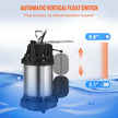 VEVOR Sump Pump, 1/2 HP 3960 GPH, Submersible Cast Iron Stainless Steel Water Pump, 1-1/2