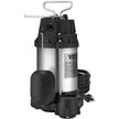 VEVOR Sump Pump, 1/2 HP 3960 GPH, Submersible Cast Iron Stainless Steel Water Pump, 1-1/2