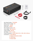 VEVOR Sump Pump Battery Backup System 1500W Auto Switches to Battery Inverter