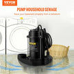 VEVOR Sewage Pump, 3/4 HP 5880 GPH 1050W, Submersible Cast Iron Ejector, with 2