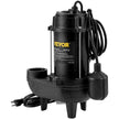 VEVOR Sewage Pump, 3/4 HP 5880 GPH 1050W, Submersible Cast Iron Ejector, with 2