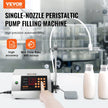 VEVOR Liquid Filling Machine, 5-650ml Filling Capacity, Automatic Bottle Filler Machine, Bottling Machine Peristaltic Pump Digital Control for Milk, Water, Wine, Beverage, Soy Sauce (Single Nozzle)