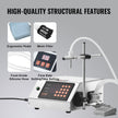 VEVOR Liquid Filling Machine, 5-650ml Filling Capacity, Automatic Bottle Filler Machine, Bottling Machine Peristaltic Pump Digital Control for Milk, Water, Wine, Beverage, Soy Sauce (Single Nozzle)