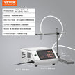 VEVOR Liquid Filling Machine, 5-650ml Filling Capacity, Automatic Bottle Filler Machine, Bottling Machine Peristaltic Pump Digital Control for Milk, Water, Wine, Beverage, Soy Sauce (Single Nozzle)