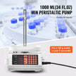 VEVOR Liquid Filling Machine, 5-50 g Weighing Capacity, Automatic Bottle Filler Machine, Bottling Machine Peristaltic Pump Digital Control for Milk, Water, Wine, Beverage, Soy Sauce (Single Nozzle)