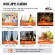 VEVOR Liquid Filling Machine, 5-50 g Weighing Capacity, Automatic Bottle Filler Machine, Bottling Machine Peristaltic Pump Digital Control for Milk, Water, Wine, Beverage, Soy Sauce (Single Nozzle)