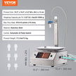 VEVOR Liquid Filling Machine, 30-15000 g Weighing Capacity, Automatic Bottle Filler Machine Bottling Machine Digital Control for Milk, Water, Oil, Wine, Beverage, Detergent, Shampoo (Single Nozzle)