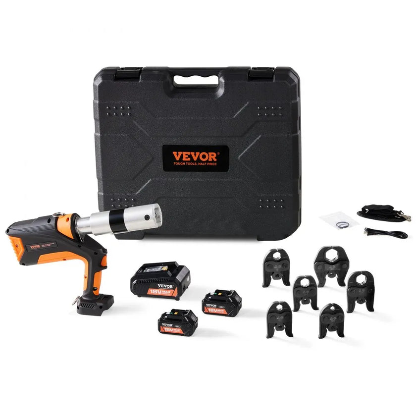 VEVOR Pro Press Tool, 18V Electric Pipe Crimping Tool for 1/2