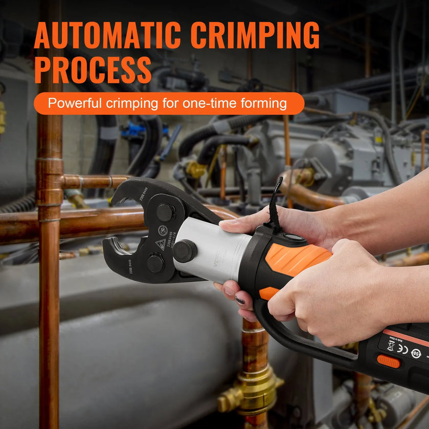 VEVOR Pro Press Tool, 18V Electric Pipe Crimping Tool for 1/2