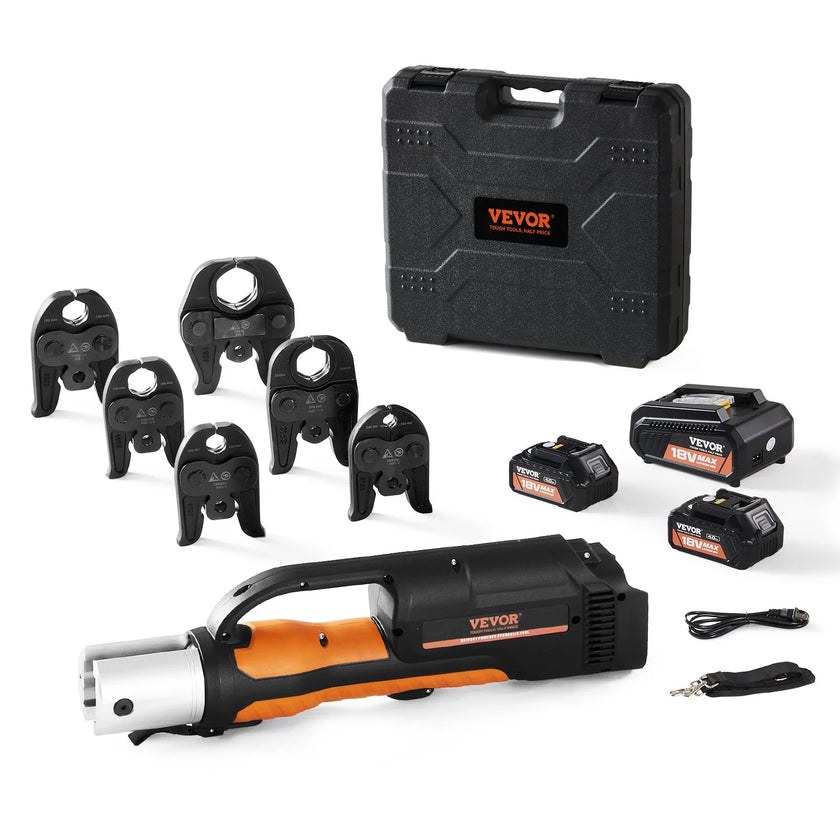 VEVOR Pro Press Tool, 18V Electric Pipe Crimping Tool for 1/2