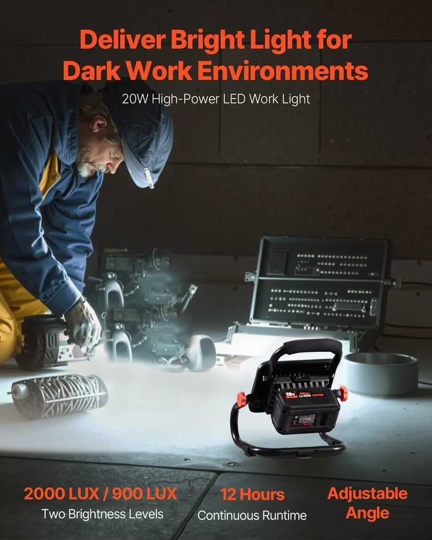 VEVOR Tool Combo Kit 20V Max Brushless 5-Tool Cordless Power Tool Combo Kit
