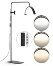 Half Moon Light for Esthetician 23inch Dimmable LED Floor Lamp Lash Light Arched