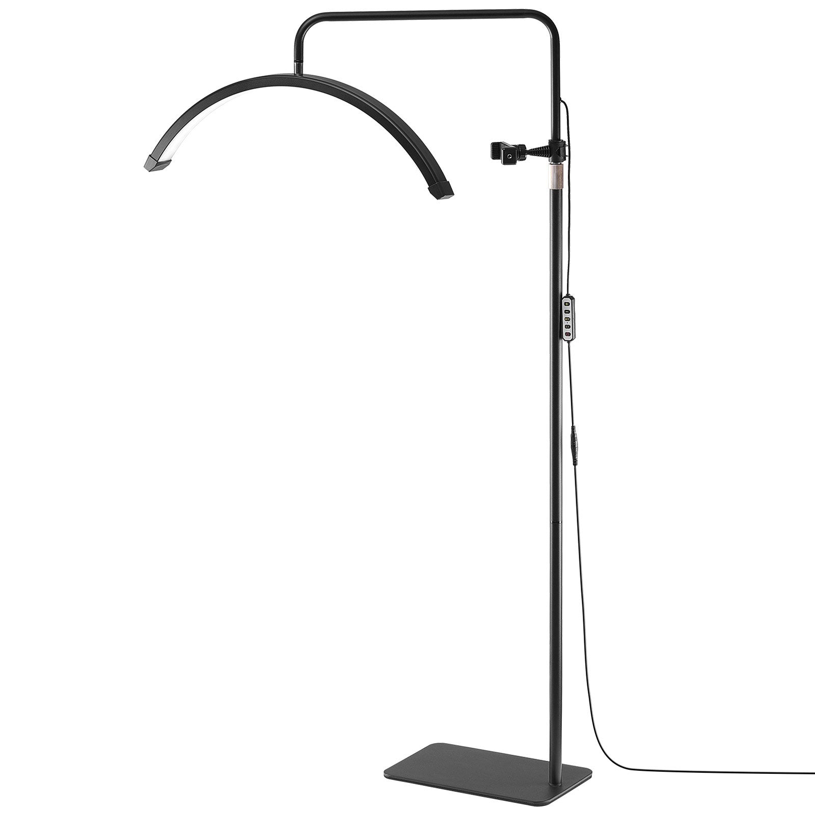Half Moon Light for Esthetician 23inch Dimmable LED Floor Lamp Lash Light Arched
