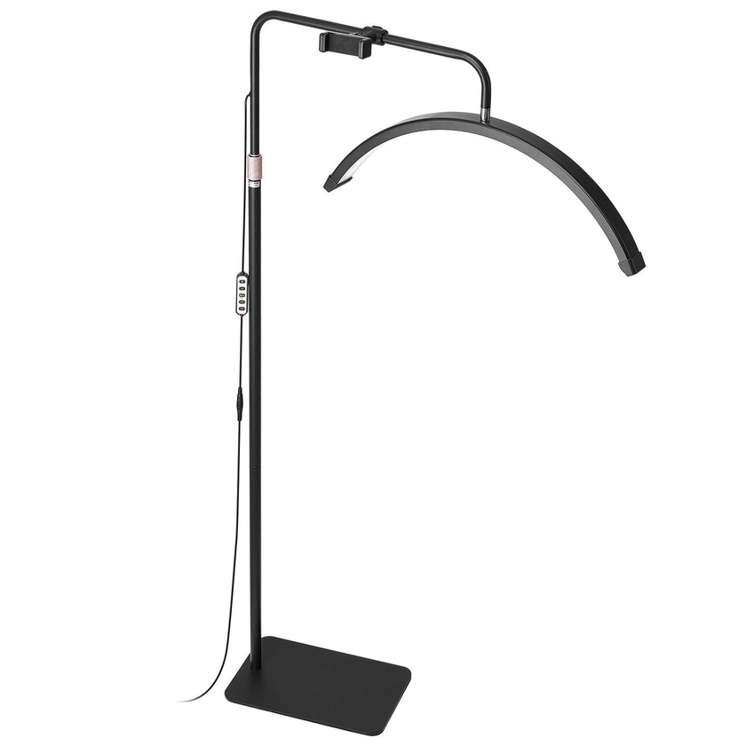 Half Moon Light for Esthetician 23inch Dimmable LED Floor Lamp Lash Light Arched