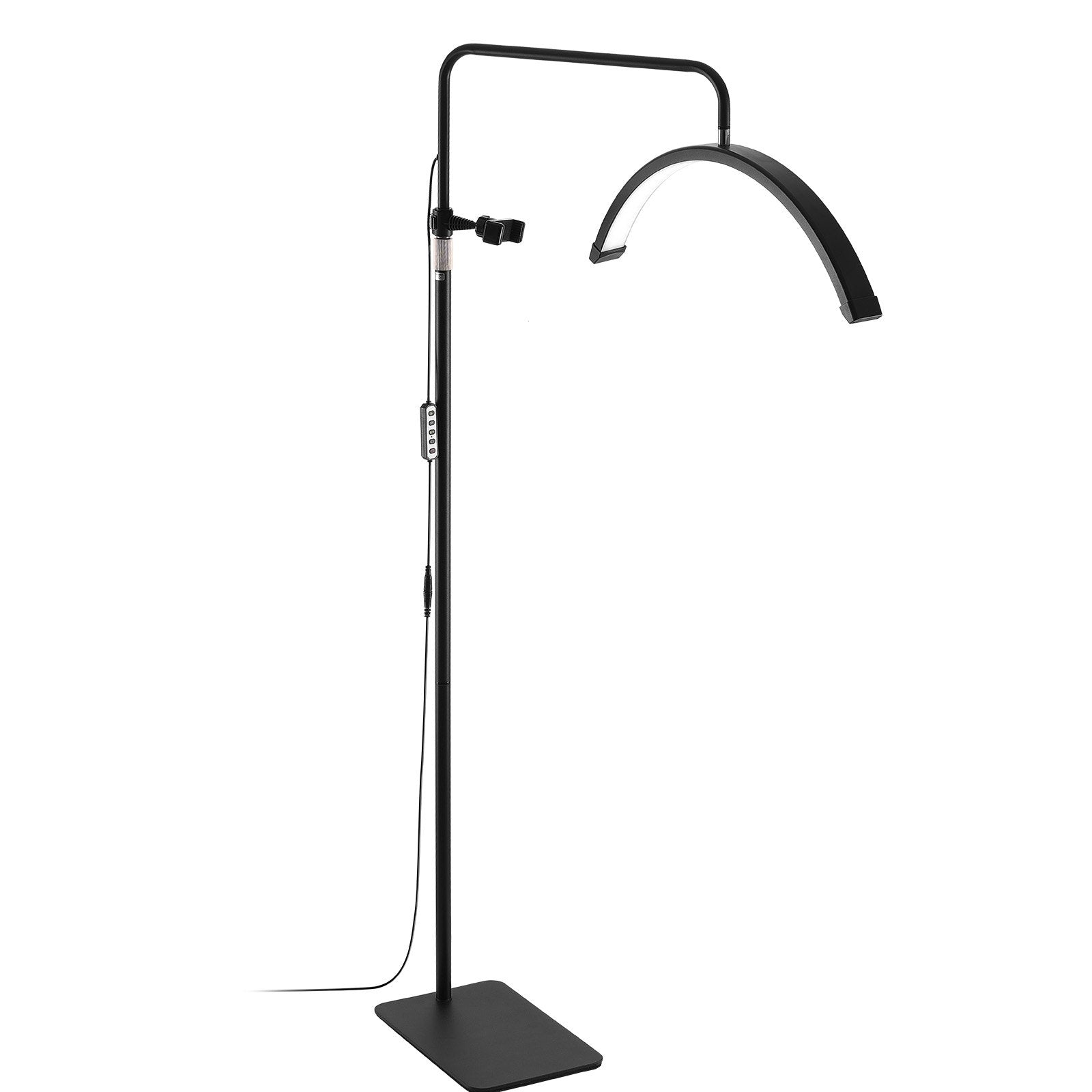 Half Moon Light for Esthetician 23inch Dimmable LED Floor Lamp Lash Light Arched