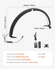 Nail Desk Light 40 W Half Moon Desk Lamp with Phone Holder Adjustable Brightness