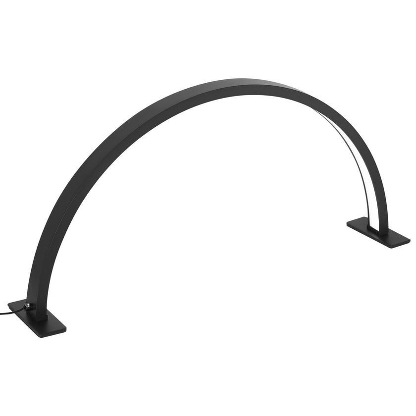 Nail Desk Light 30 W Half Moon Desk Lamp with Phone Holder Adjustable Brightness