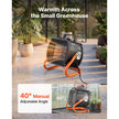 VEVOR 1500W Greenhouse Heater with Fan, Electric PTC Space Heater, Adjustable Angle, Low & High Heat Settings, Overheat Protection for Grow Tents, Greenhouses, Workshops & Home Offices