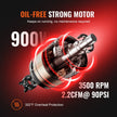 VEVOR Air Compressor 2.1 Gallon 900W 2.2 CFM@ 90PSI Oil Free with Max. 116PSI Pressure