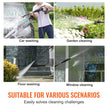 VEVOR Cordless Pressure Washer, 580-PSI 1.1 GPM Portable Power Cleaner, Handheld High-Pressure Car Washer Gun with 4.0Ah Battery, Charger, 6-in-1 Nozzle, for Home/Floor Cleaning & Watering