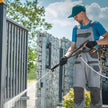 VEVOR Cordless Pressure Washer, 580-PSI 1.1 GPM Portable Power Cleaner, Handheld High-Pressure Car Washer Gun with 4.0Ah Battery, Charger, 6-in-1 Nozzle, for Home/Floor Cleaning & Watering
