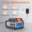 VEVOR Cordless Pressure Washer, 652-PSI 1.1 GPM Portable Power Cleaner, Handheld High-Pressure Car Washer Gun with 4.0Ah Battery, Charger, 6-in-1 Nozzle, for Home/Floor Cleaning & Watering