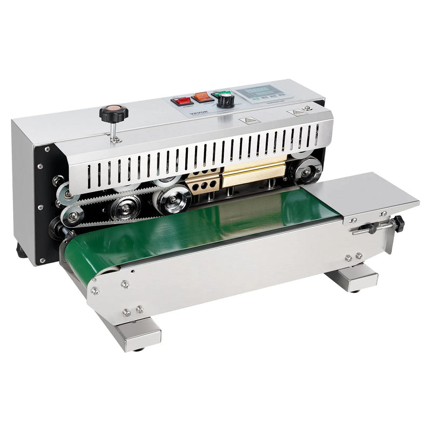 VEVOR Continuous Bag Band Sealing Machine Horizontal Band Sealer Stainless Steel